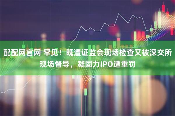 配配網(wǎng)官網(wǎng) 罕見(jiàn)！既遭證監(jiān)會(huì)現(xiàn)場(chǎng)檢查又被深交所現(xiàn)場(chǎng)督導(dǎo)，凝固力IPO遭重罰